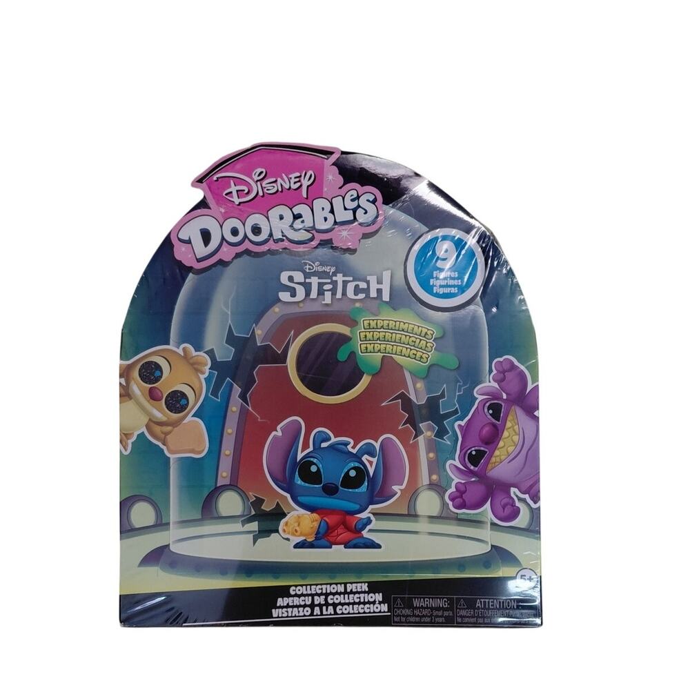 Disney Doorables Stitch Experiments Collection Peek 9 Figures Unboxing NIB